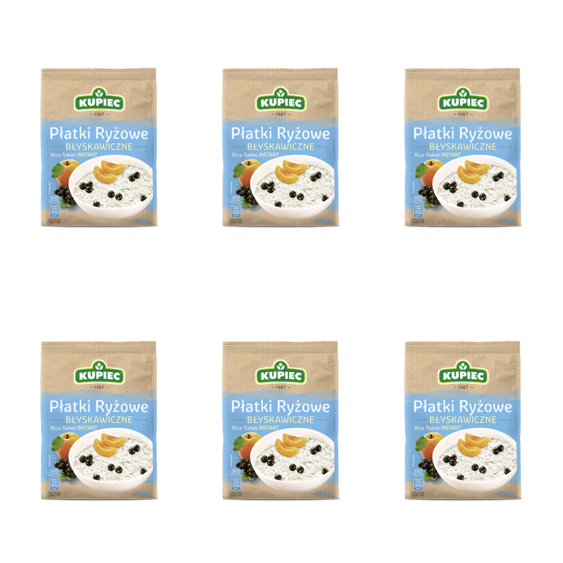 KUPIEC Płatki ryżowe błyskawiczne 250g X6